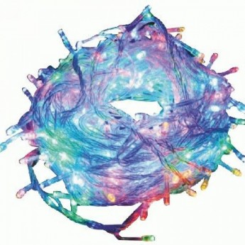 Гирлянда ECOLA LED N4RM05ELC 220V IP44 Бахрома 5x0.5м 135Led RGBW, 8 режимов, прозр.провод с вилкой