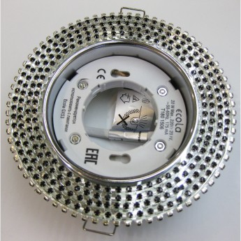 Встраиваемый светильник ECOLA GX53 H4 GLASS FB53RGECB хром